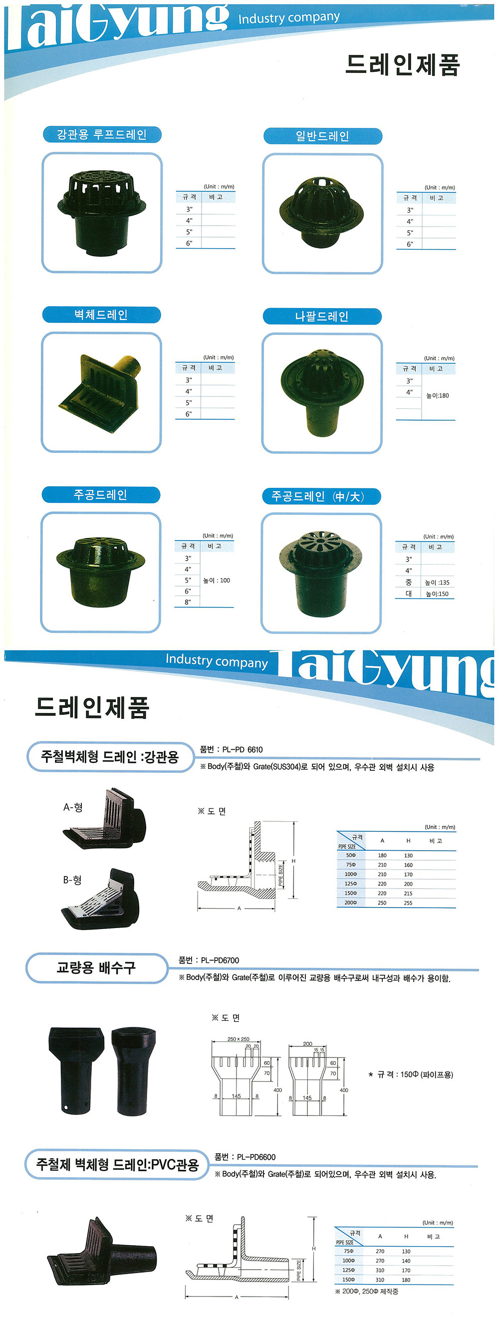 드레인제품